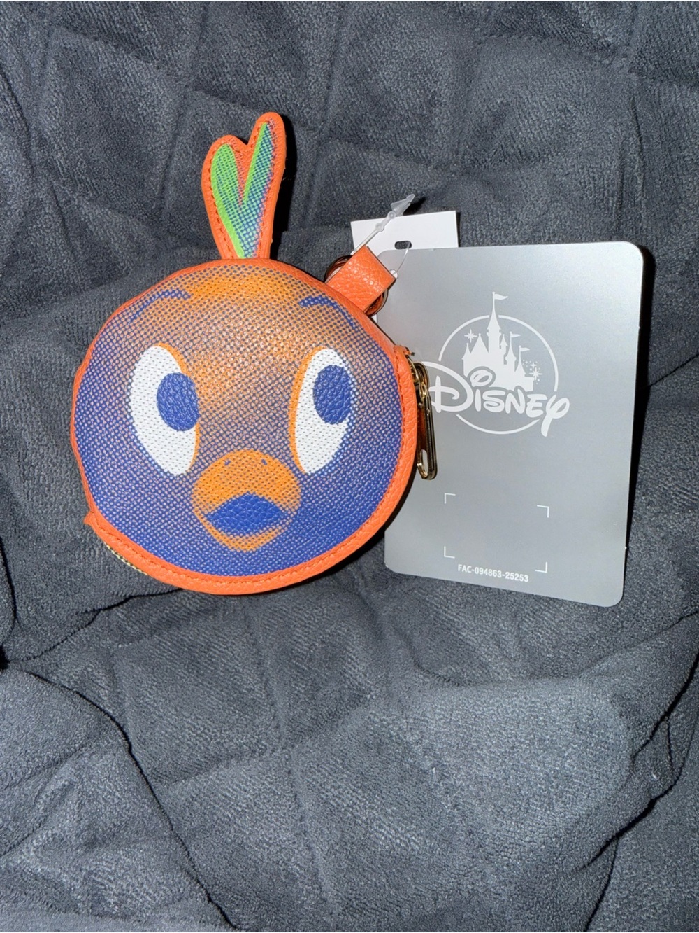 Disney Parks Orange Bird Coin Purse Keychain 2026 Epcot Flower & Garden Festival - Picture 2 of 4